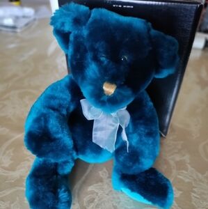 Blue Teddy Bear Bean Bag Plush Stuffed Animal Toy MTY International